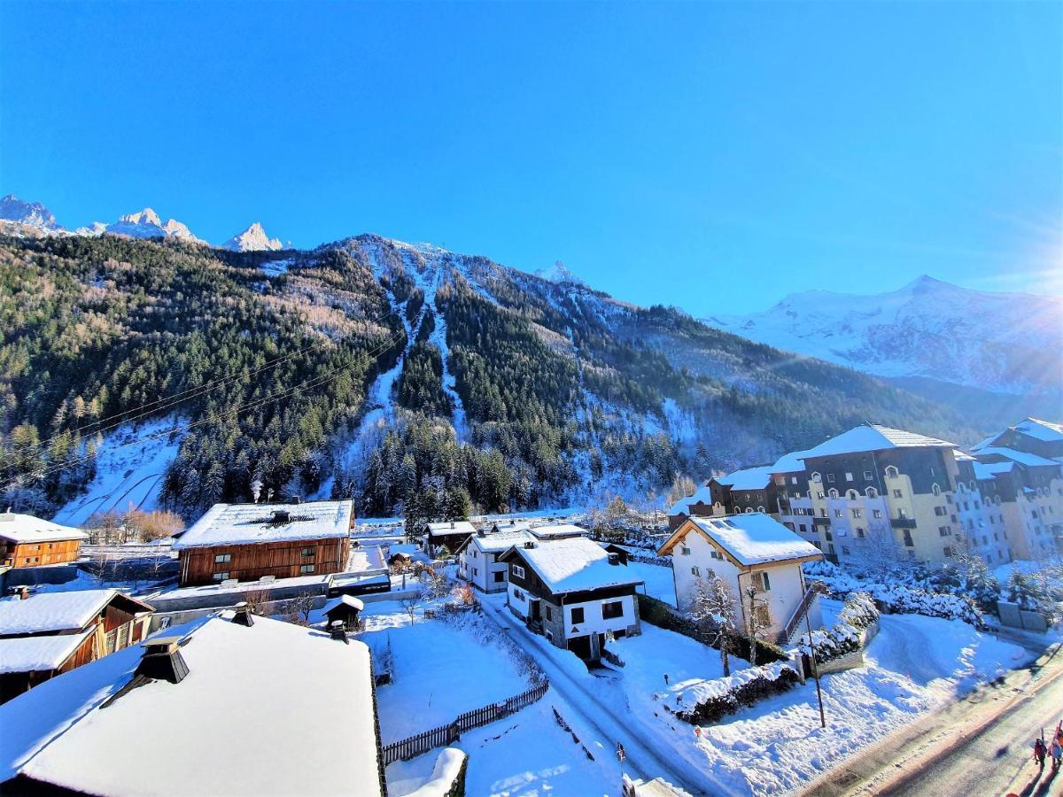 Grand Studio Aiguille Du Midi Et Vue Mont Blanc Chamonix Exterior foto